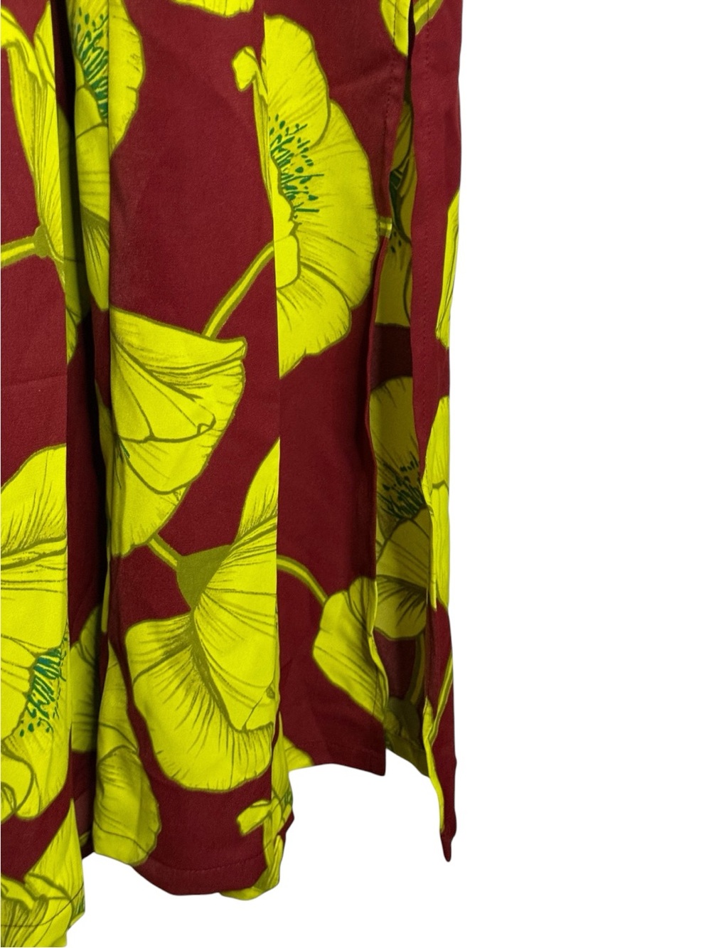 Carla Rockmore Collection Regular Printed Satin Maxi Dress Black Cherry Size L - Picture 10 of 14